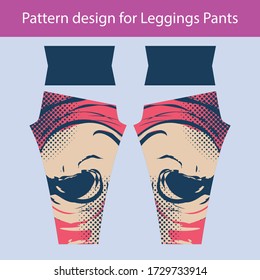 Pattern design for leggings pants gym fashion