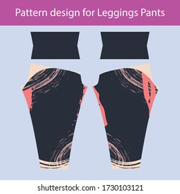 Pattern design for leggings pants gym fashion
