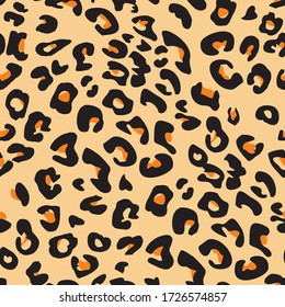 pattern design of leopard animal print vector