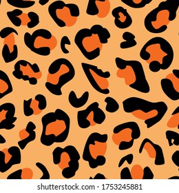 pattern design of leopard animal print vector