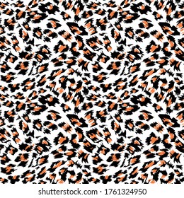 pattern design of leopard animal print vector