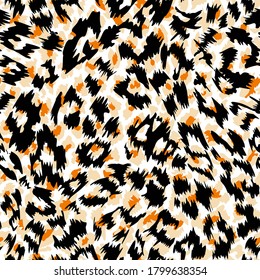 pattern design of leopard animal print vector