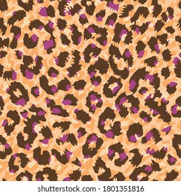 pattern design of leopard animal print vector	
