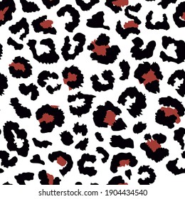 pattern design of leopard animal print vector	