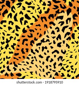 pattern design of leopard animal print vector