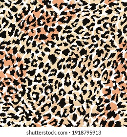 pattern design of leopard animal print vector