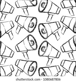 pattern design megaphone device announcement