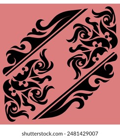 Pattern design motifs batik inspiration template 