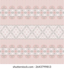 Pattern design with pastel colors and shapes.