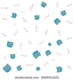 pattern design, with a pink theme of likes and love