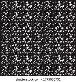 
pattern design in reapea in black background