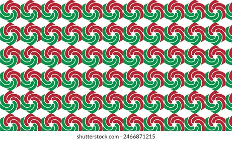 Pattern Design. Red Green Pattern 