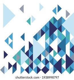 
Pattern design with repeated triangles