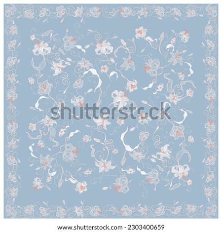 pattern design for scarf print Сток-фото © 