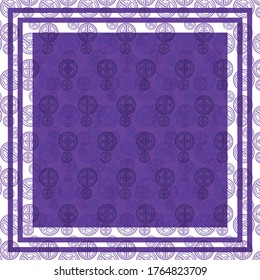 Pattern design for scarf and textile print