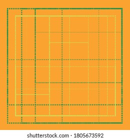 Pattern design for scarf and textile print