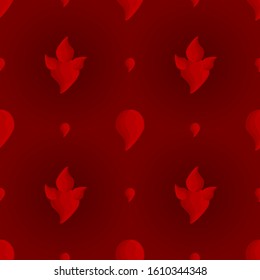 PATTERN DESIGN - SEAMLESS - Mysterious Red Square