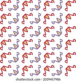 Pattern design template  with abstract concept in ornament motif