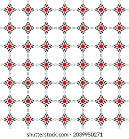 Pattern design template with flower ornamnet motif