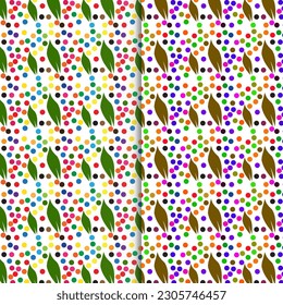 Pattern design template, minimal pattern, geomagnetic, organic line shape, Tropical seamless floral wallpaper pattern on the white background vector illustration