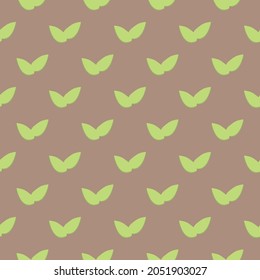 Plantilla de diseño de patrones con concepto de naturaleza. deja motif. gráfico vectorial decorativo en estilo plano. fondo de pantalla repetido y sin problemas. puede utilizarse como envasado, imprenta o textil