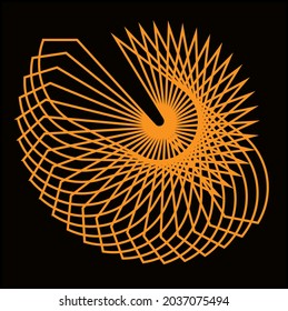 Pattern design vector, background abstract element, orange colour 