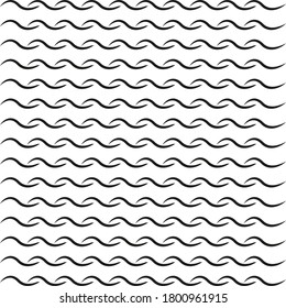 Pattern  design with wave line shape. black and white concept
