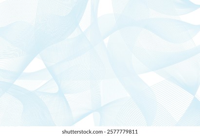 Pattern design with white line pattern in luxury pastel colour.  Premium modern abstract  illustration for invitation, flyer, cover design. Light blue wave line pattern.  Abstract blue technology. 