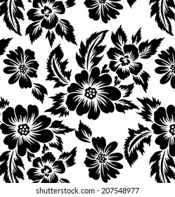 pattern designs with flowers.black flowers.