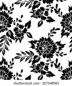 pattern designs with flowers.vector floral.