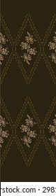 Pattern design.Tribal style design on brown.