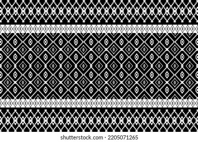 Pattern for destroying black and white fabric.