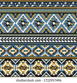 Pattern with detailed geometrical ornaments. Seamless vector background.