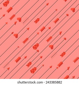 Pattern of diagonal arrows. Use arrows of different forms