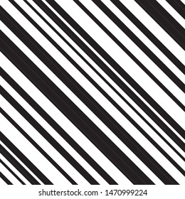 Pattern with diagonal black stripes. Modern geometric background.Vector seamless pattern.