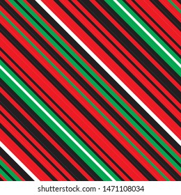 Pattern with diagonal color stripes. Modern geometric background.Vector seamless pattern.