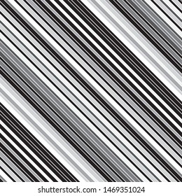 Pattern with diagonal gray stripes and outline. Modern geometric background.Vector seamless pattern.