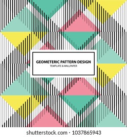 Pattern diagonal lines vector background design.Abstract geometric art woven pattern. Can be used for wallpaper, pattern fills, textile, web page background, surface textures.