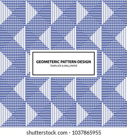 Pattern diagonal lines vector background design.Abstract geometric art woven pattern. Can be used for wallpaper, pattern fills, textile, web page background, surface textures.