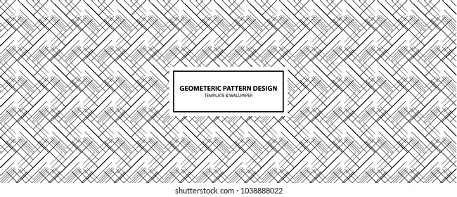 Pattern diagonal lines vector background design.Abstract geometric art woven pattern. Can be used for wallpaper, pattern fills, textile, web page background, surface textures.
