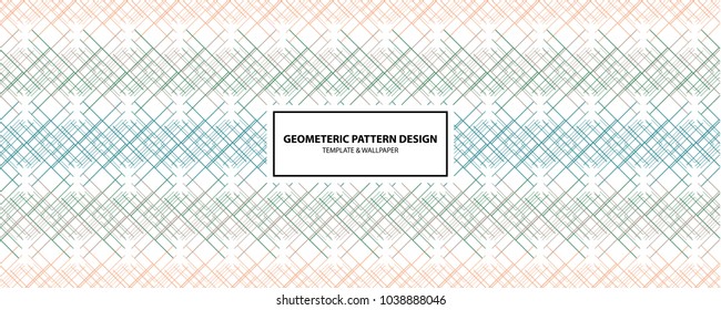 Pattern diagonal lines vector background design.Abstract geometric art woven pattern. Can be used for wallpaper, pattern fills, textile, web page background, surface textures.