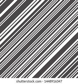 Pattern with diagonal oblique black stripes. Modern geometric background.