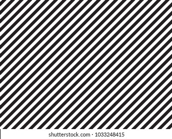 Pattern diagonal stripe seamless black and white colors. Stripe pattern abstract vector for background or template .