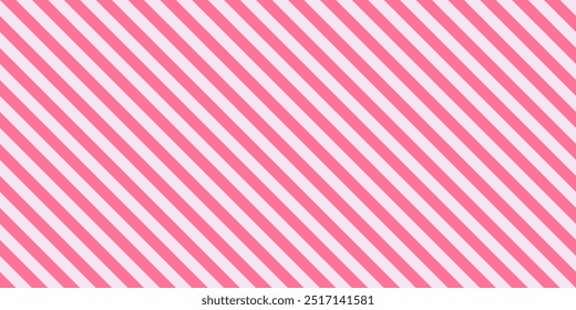 Pattern diagonal stripe seamless sweet pink two tone colors. abstract background vector.