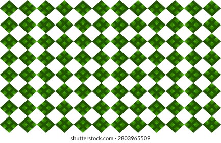 pattern of Diamond green line checkerboard, abstract background with squares grid cross strip seamless repeat pattern, replete patter image design for fabric printing or wallpaper or wrap package print