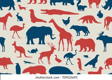 pattern with different animals
