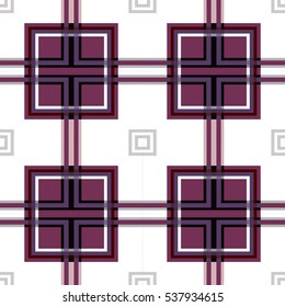 Pattern with different colored columns and lines, seamless pattern