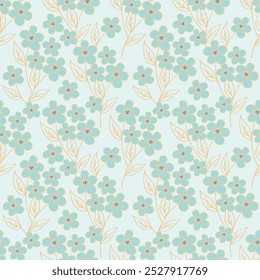 Pattern with different flowers watercolor on white background. beautiful floral pattern with watercolor flowers. watercolor flowers. seamless pattern. purple flowers
