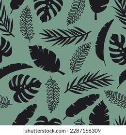 Pattern from different types of leaves