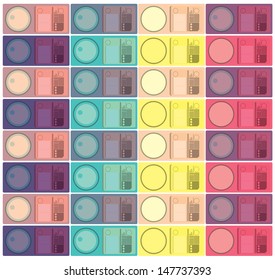 pattern digital rainbow rectangle vector